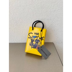 발렌시아가 Balenciaga 593826 핸드폰 가방 옐로우 12.2cm