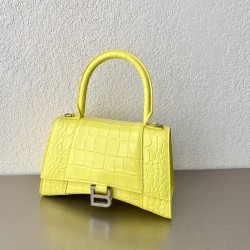 발렌시아가 Balenciaga 5935461 Hourglass 스몰 핸드백 23cm