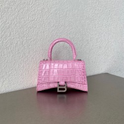 발렌시아가 Balenciaga 5928331 Hourglass XS 핸드백 19cm