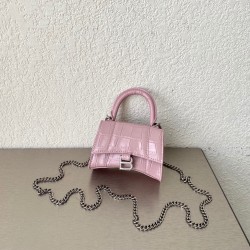 발렌시아가 Balenciaga 664676 HOURGLASS 체인 미니 TOP HANDLE 백 12cm