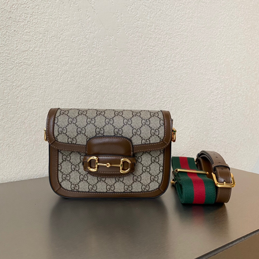 구찌 홀스빗 1955 Gucci Horsebit 1955 658574 미니백 브라운 20.5cm