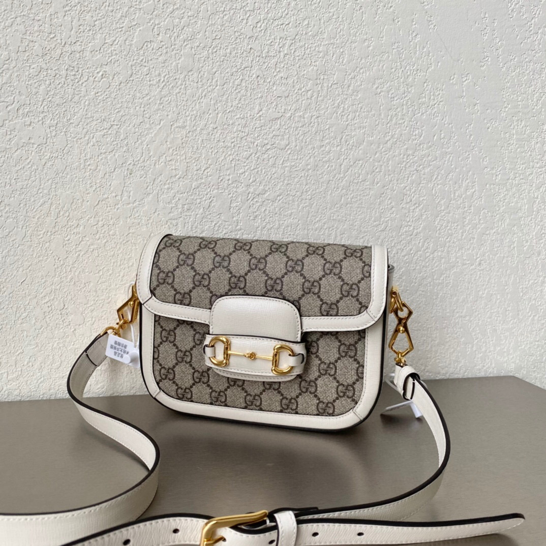 [구찌 홀스빗 1955] 658574 미니백 화이트 20.5cm