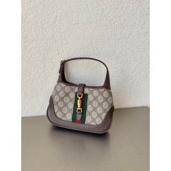 발렌시아가 Balenciaga X Gucci 680132 캔버스 자카드 HACKER 미니 호보 백 25cm