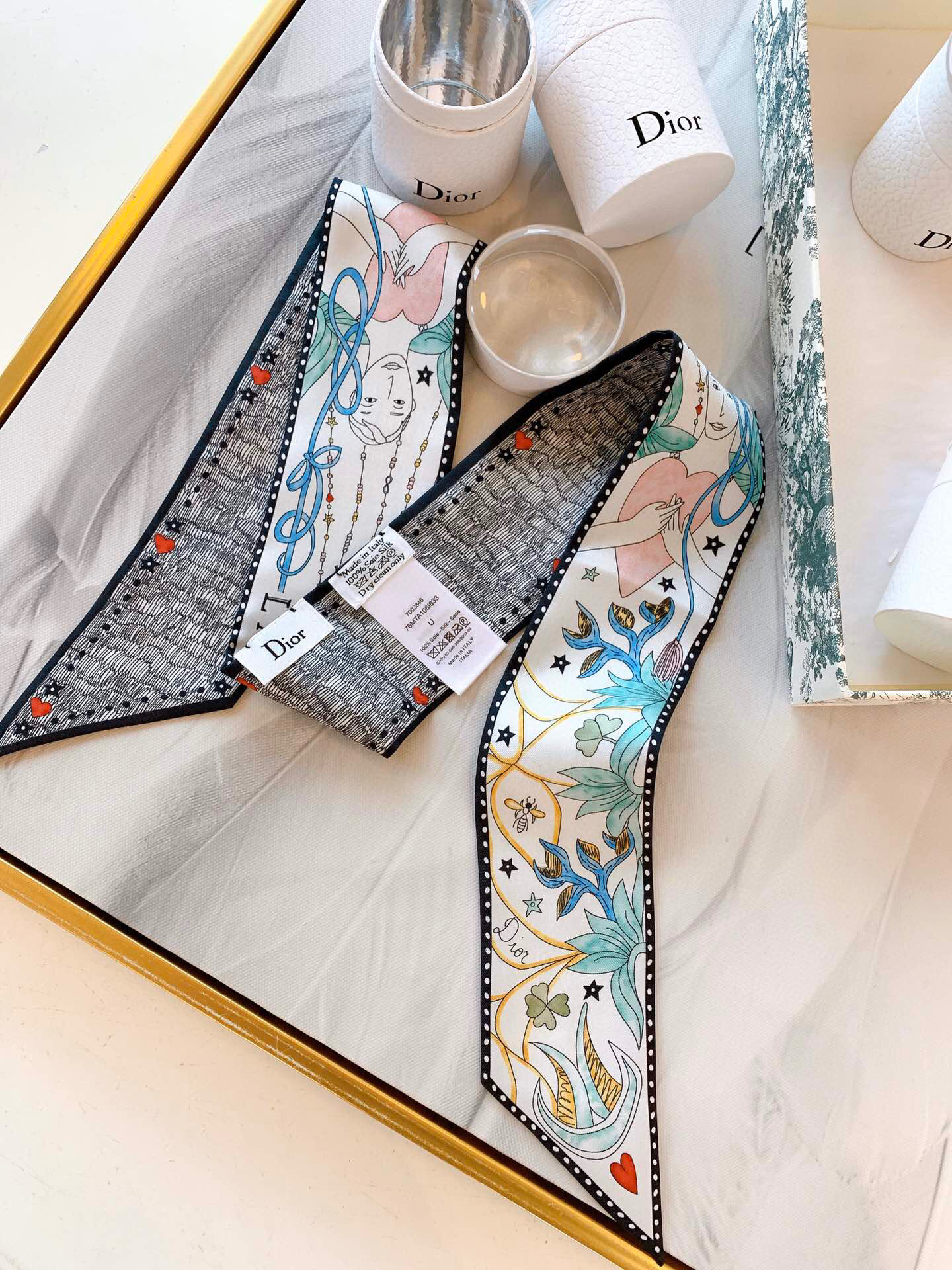 디올 Dior Twilly 실크 트윌리