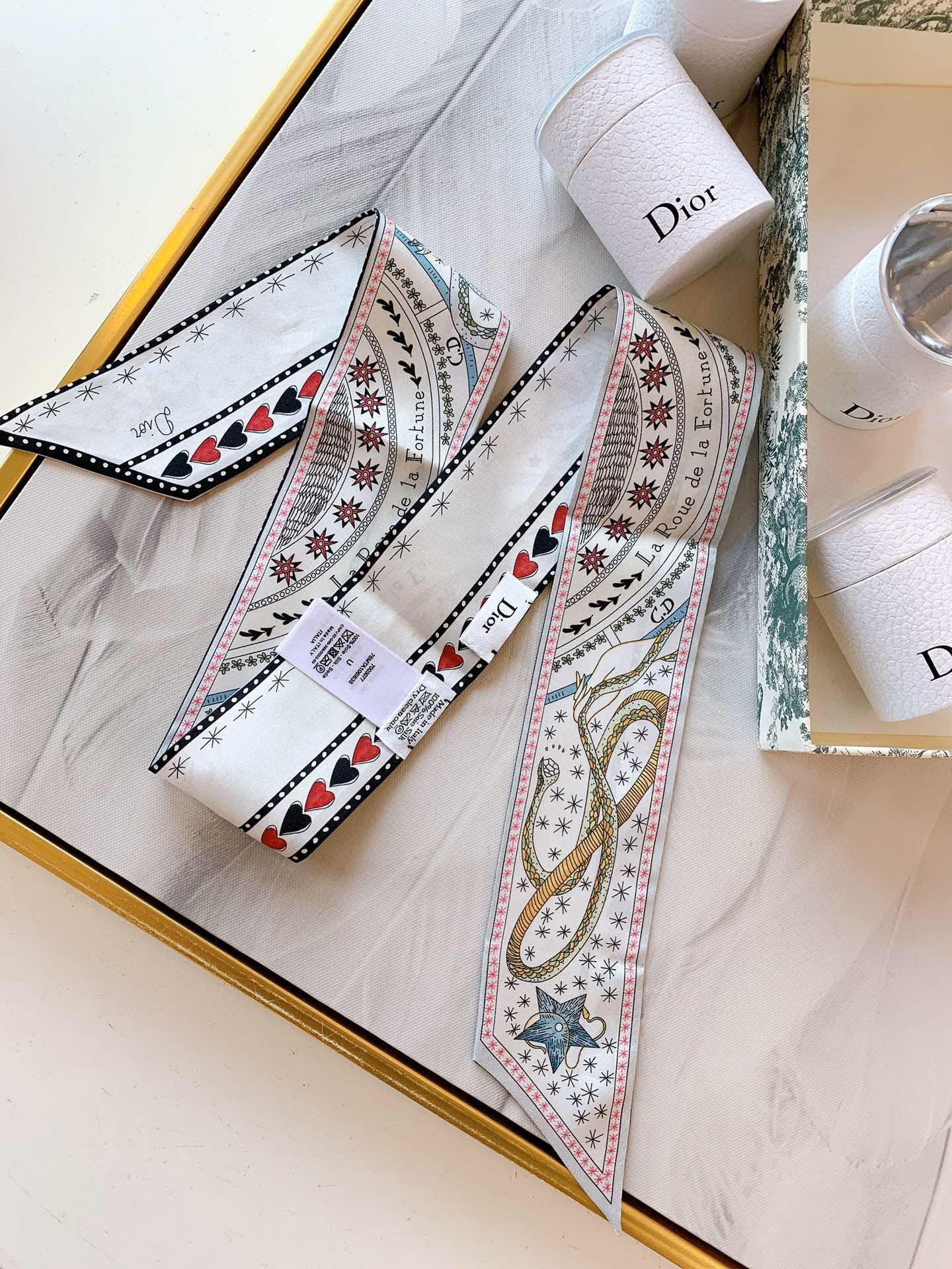 디올 Dior Twilly 실크 트윌리