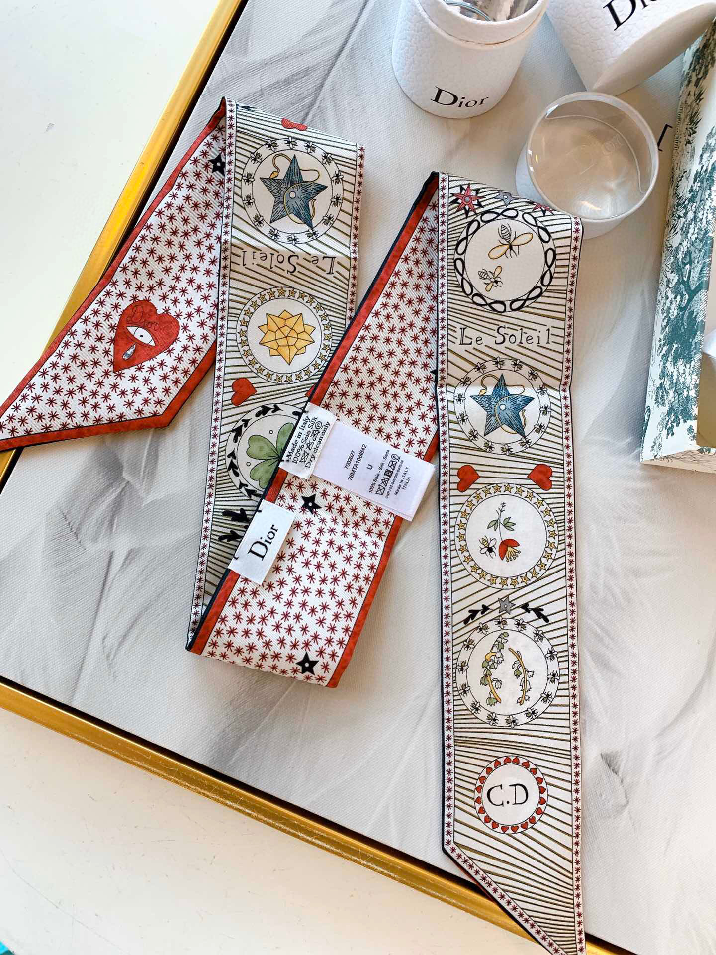 디올 Dior Twilly 실크 트윌리