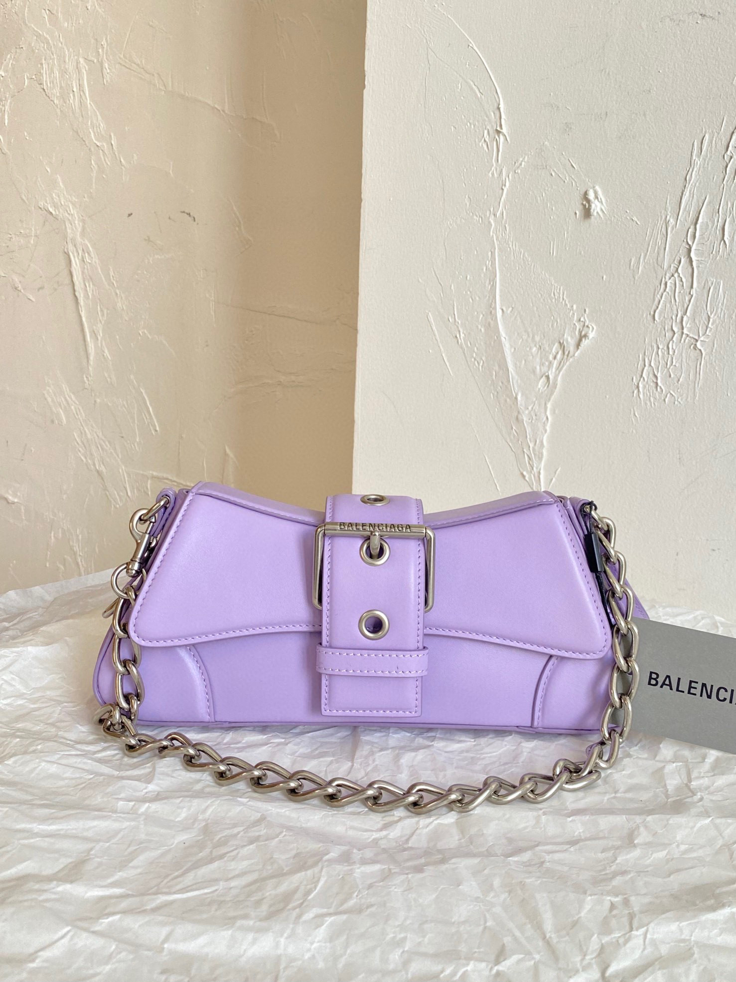 발렌시아가 Balenciaga  LINDSAY 스몰 숄더백 701141 라일락