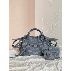 발렌시아가 Balenciaga NEO CAGOLE XS 핸드백 700940 파란색의