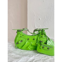 발렌시아가 Balenciaga LE CAGOLE XS 숄더백 671309 그린