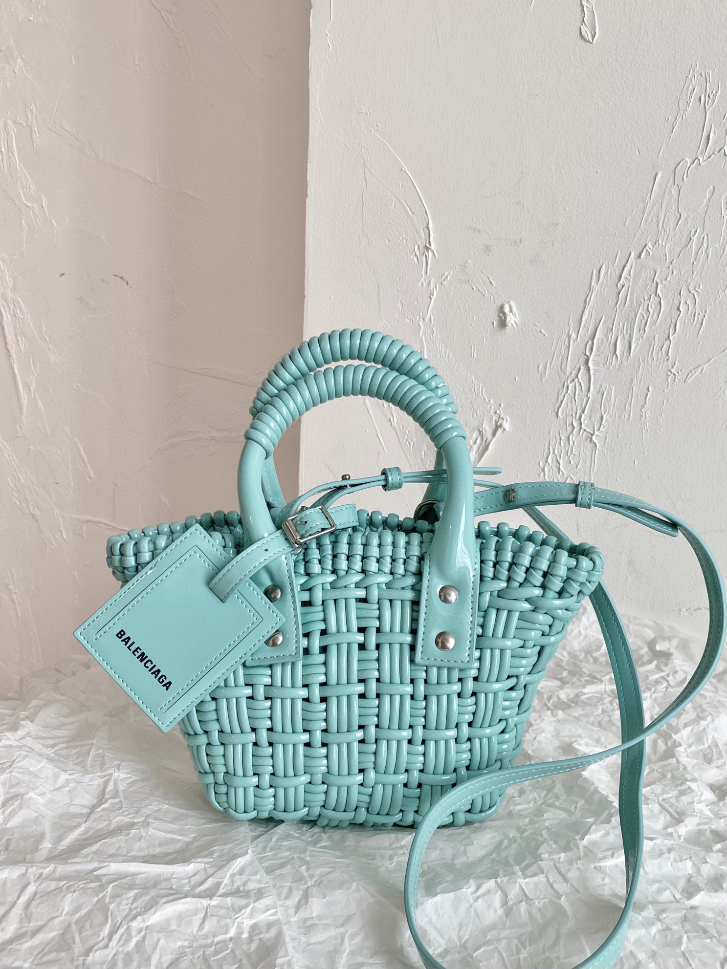 발렌시아가 Balenciaga BISTRO XXS 스트랩 678028 박하녹색