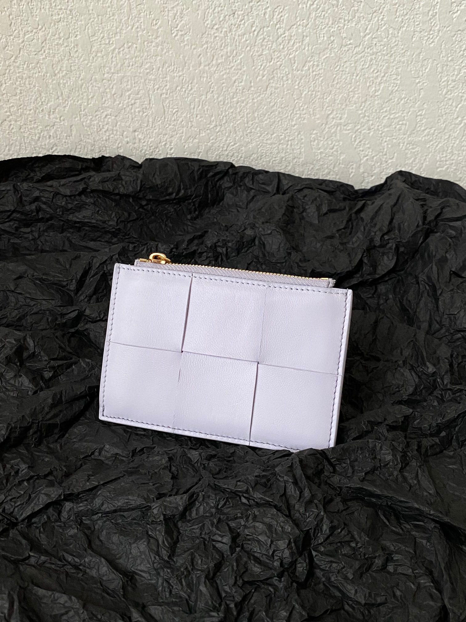 보테가베네타 Bottega Veneta 지퍼 카드 케이스 651393 보라색