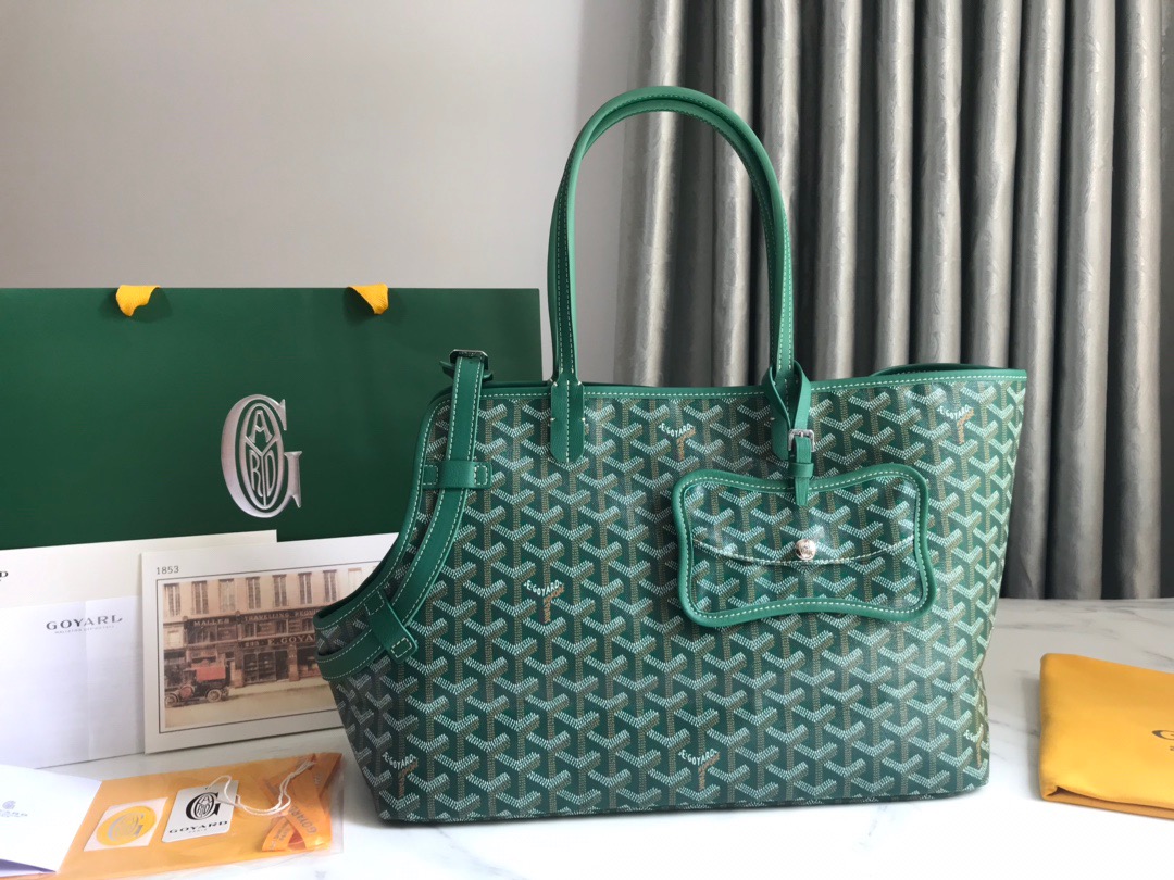 고야드 Goyard chien Gris & Pocket  토트 백 33.5CM