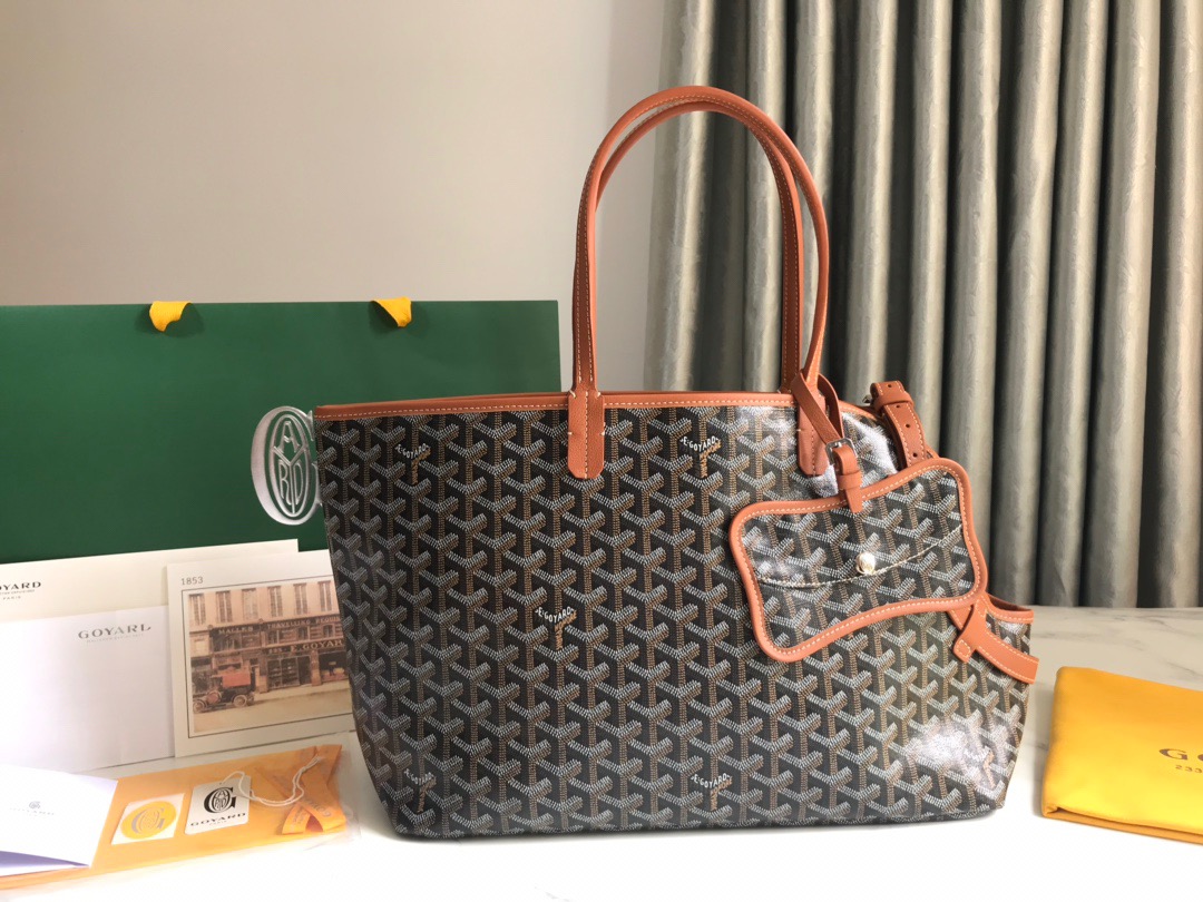 고야드 Goyard chien Gris & Pocket  토트 백 33.5CM