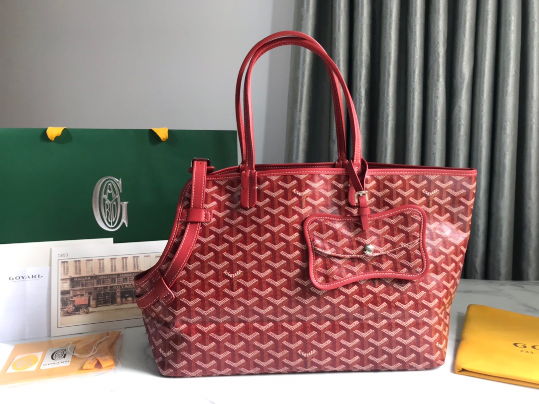 고야드 Goyard chien Gris & Pocket  토트 백 33.5CM