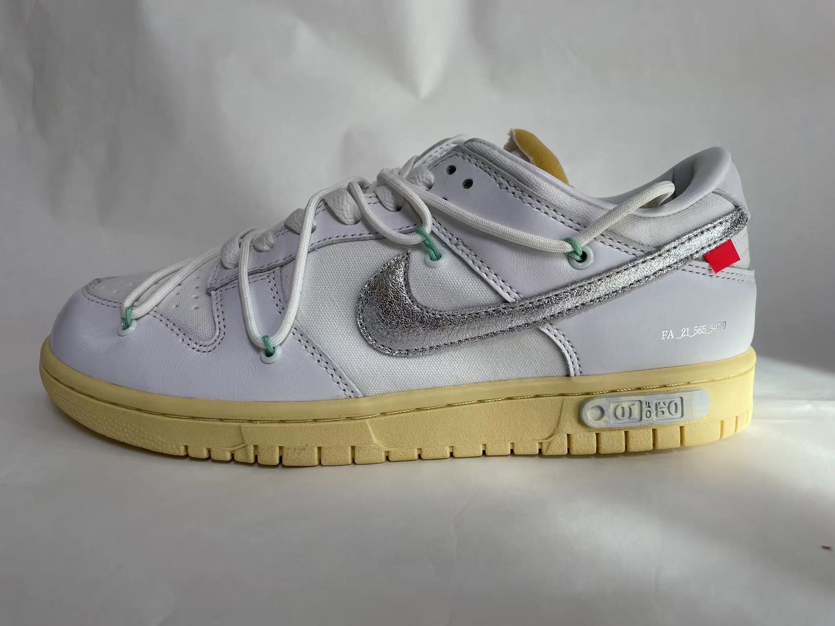 (국내 도착) (270)나이키 x 오프화이트 덩크 로우 더 50 - 로트 The 50 - Lot 1 DM1602-127