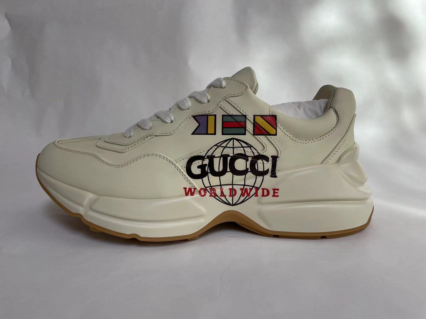 (국내 도착) (41)구찌 롸이톤 월드와이드 화이트 Gucci Rhyton Worldwide White 599146-DRW00-9014