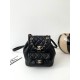 샤넬 CHANEL AS2908 22A DUMA 스몰 백팩 램스킨 & 골드 메탈 블랙 18CM
