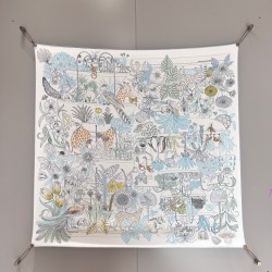 에르메스 Hermes Precious Paradise 스카프 90x90cm