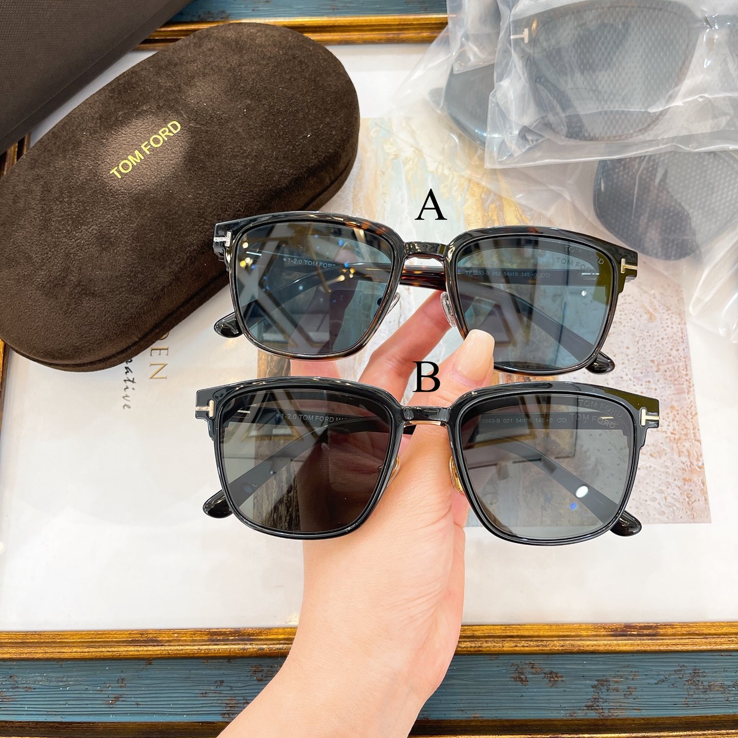 톰포드 Tom Ford TF5683-B 01 54口18-145