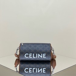 셀린느 Celine 110052 Triomphe 트리옹프 캔버스 실린더 백 탄 22CM