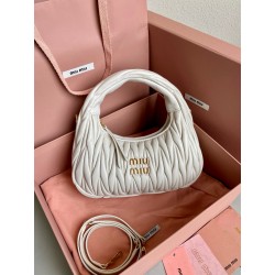 미우 미우 miu miu F0013 Wander Hobo 탑 핸들백 20CM