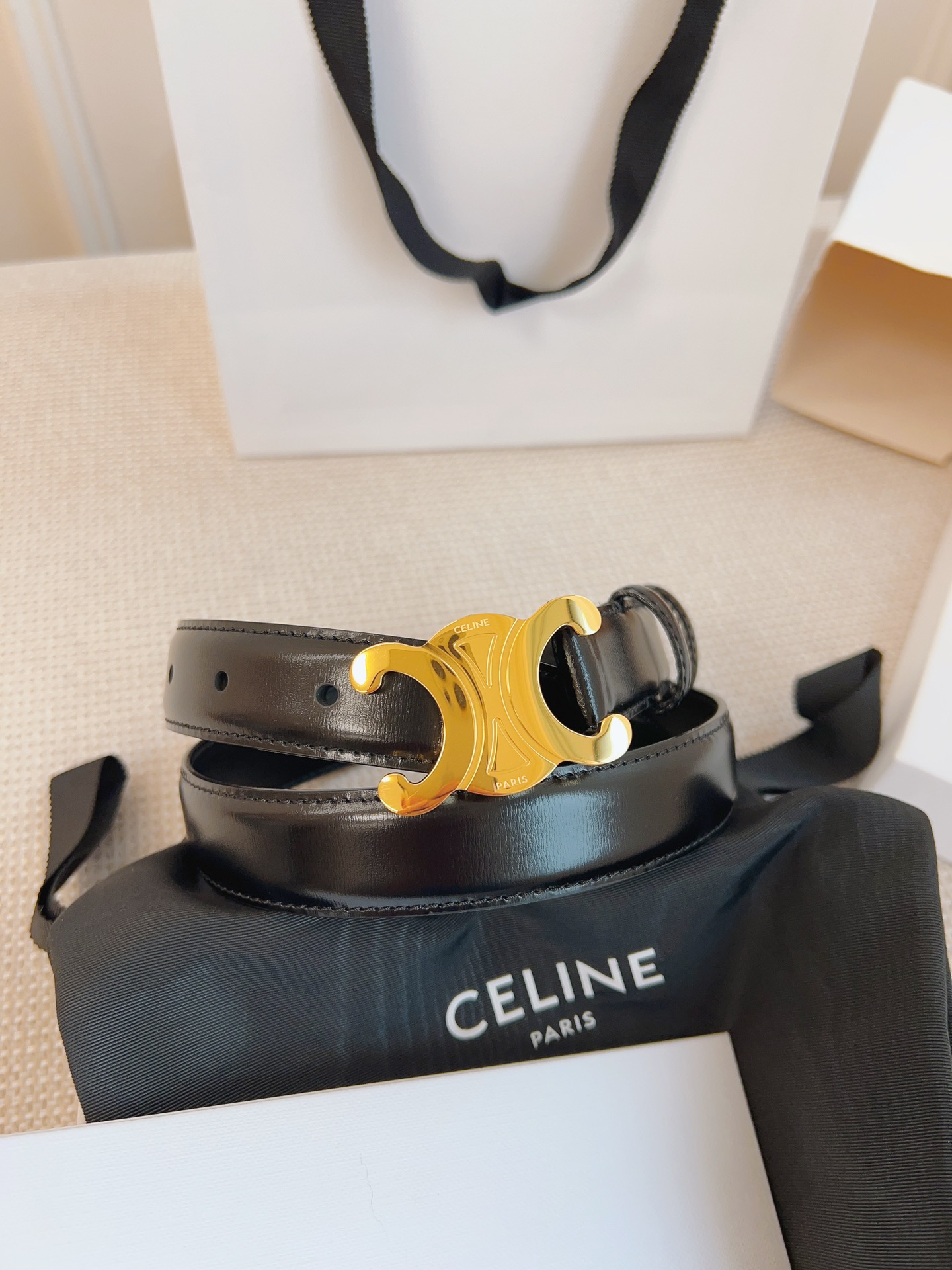 셀린느 Celine 웨스턴 벨트 빈티지 Western Belt in Vintage 25mm