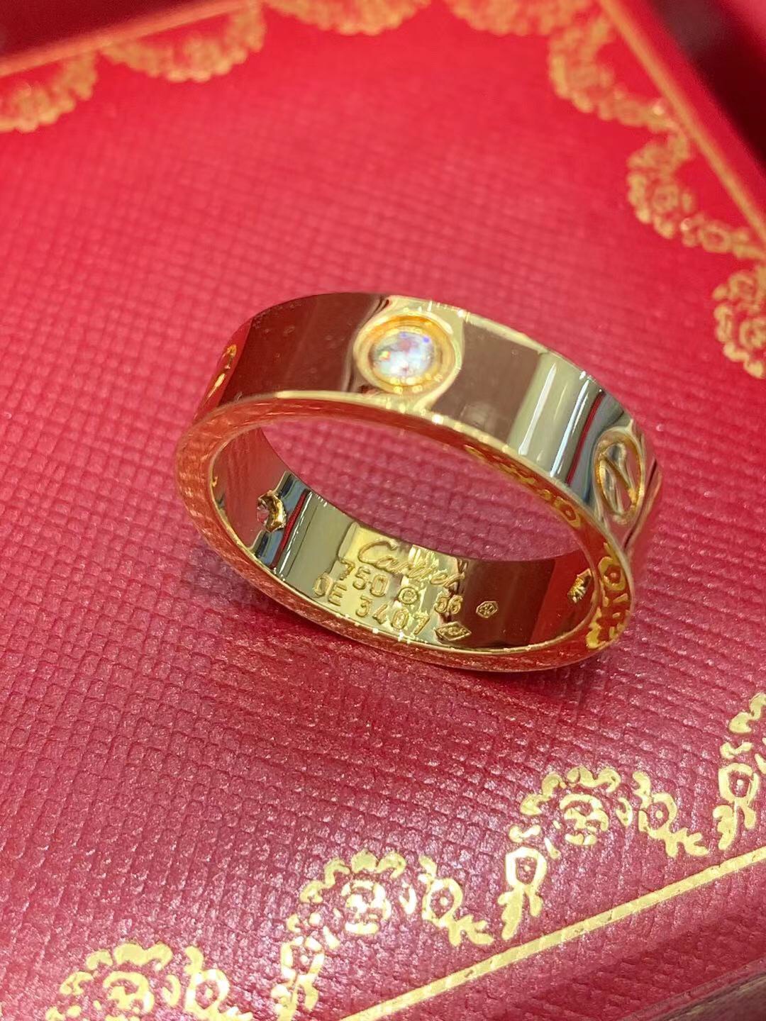 까르띠에 Cartier LOVE 반지  옐로우 골드