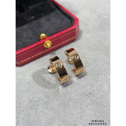 까르띠에 Cartier LOVE 러브 귀걸이  핑크 골드  5.7mm