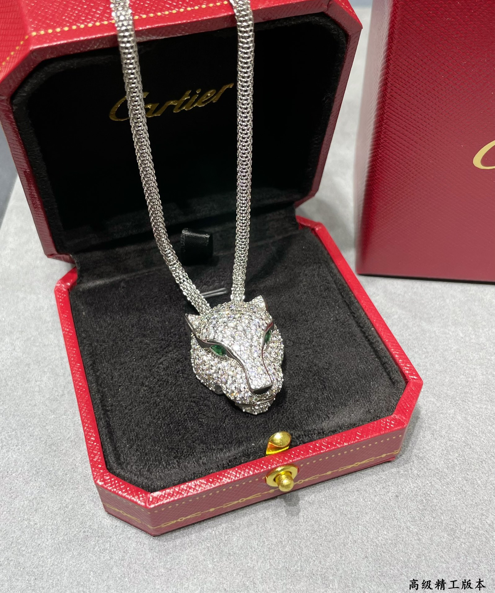 까르띠에 Cartier PANTHÈRE DE CARTIER 팬더 드 까 목걸이 화이트 골드 N7408238