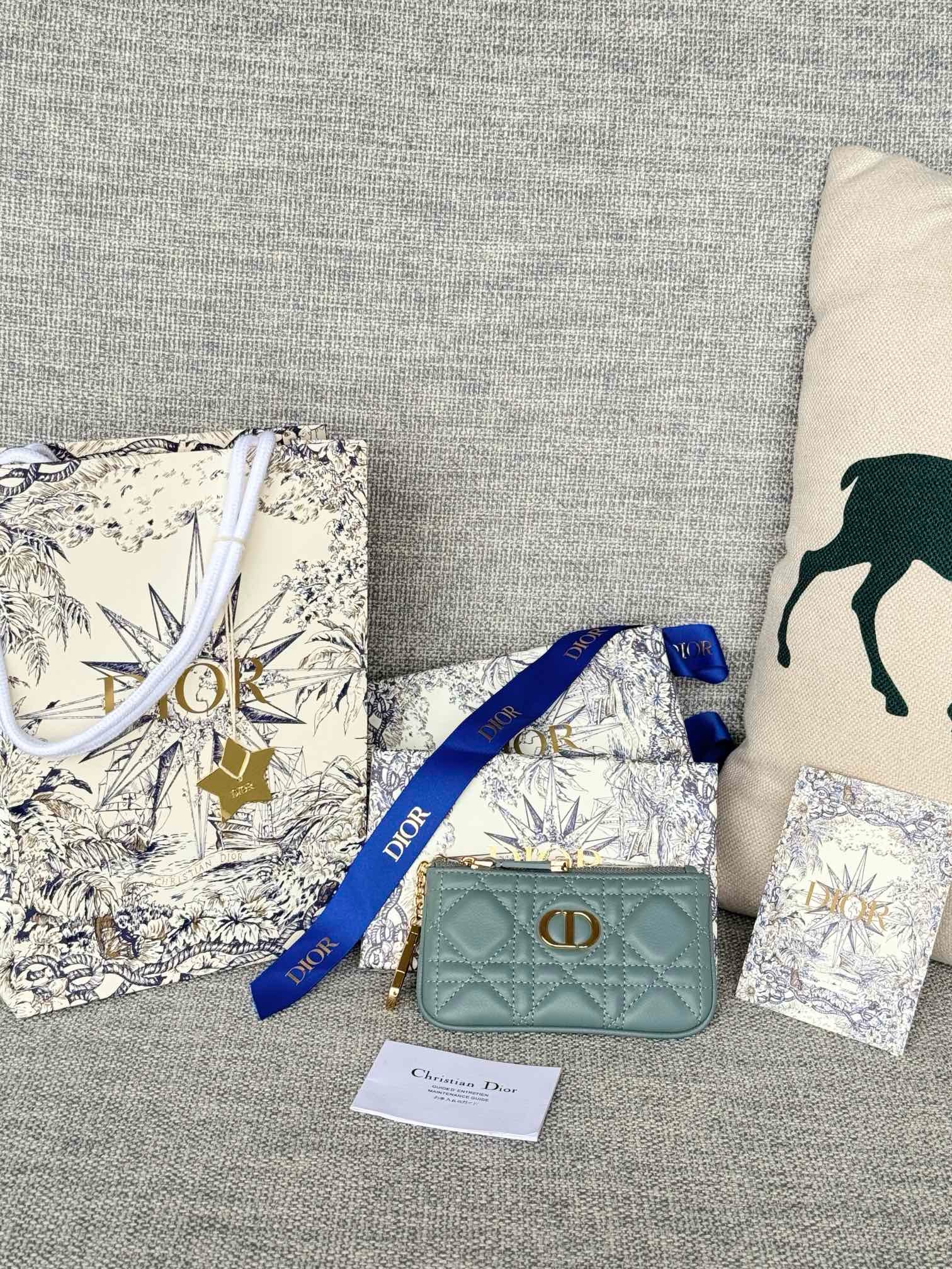 디올 Dior 30 Montaigne Glycine S5158UWHC-M30G 카드 케이스 14.5CM