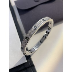 까르띠에 Cartier LOVE 러브 팔찌 화이트 골드 6.7mm N6032417