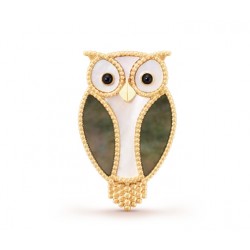 반클리프 Van Cleef & Arpels 럭키 애니멀즈 이부 Lucky Animals Owl 브로치 VCARP2AV00