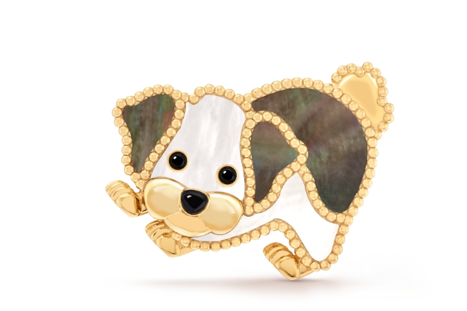 반클리프 Van Cleef & Arpels 럭키 애니멀 비숑 프리제 Lucky Animals Bichon Frise 브로치 VCARP9RV00