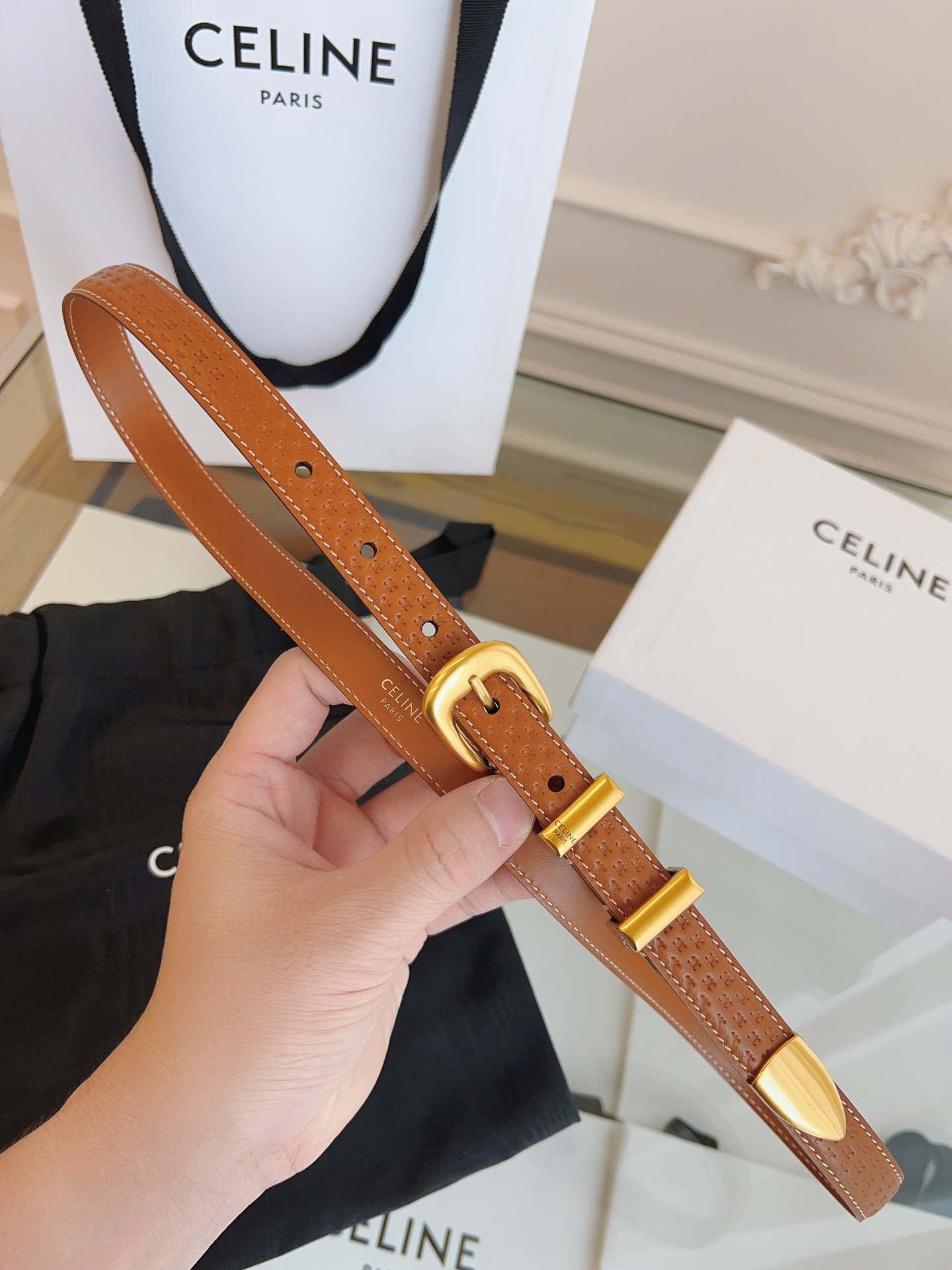 셀린느 CELINE 벨트 18mm