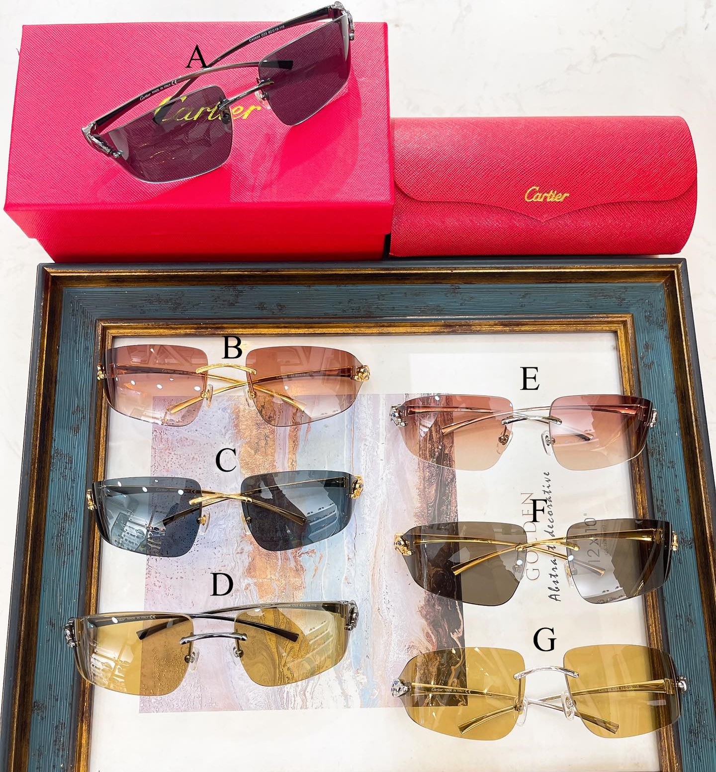 까르띠에 Cartier CA0694 62口19-110