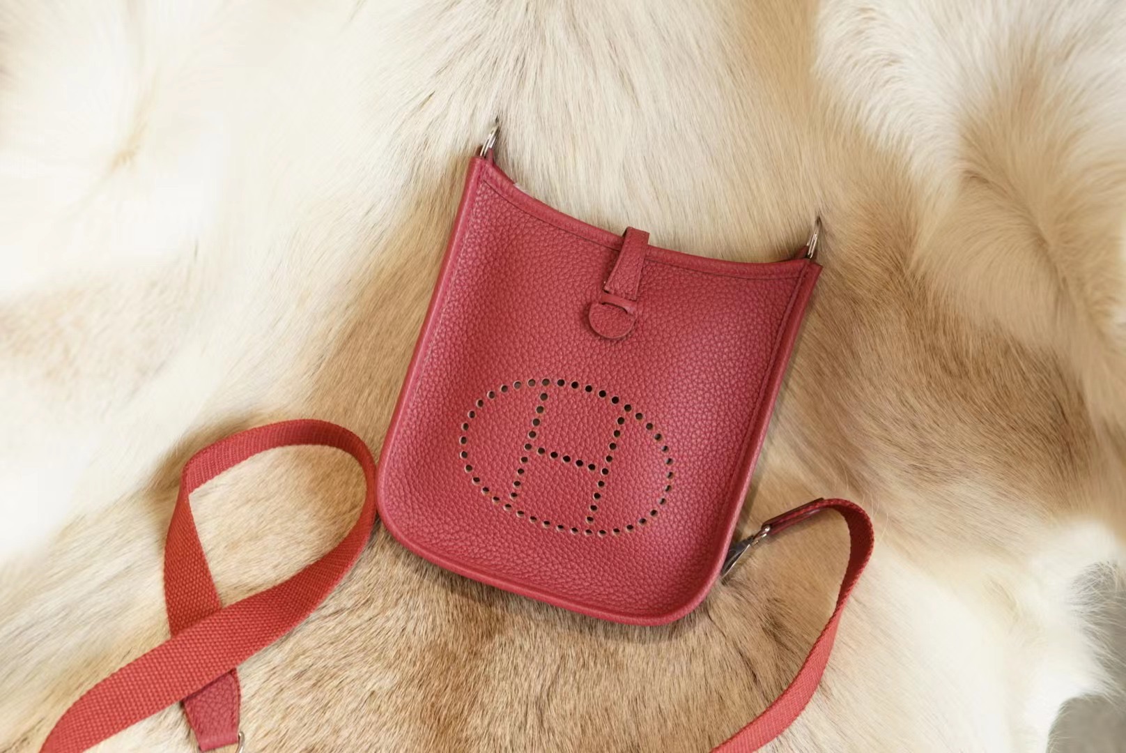 에르메스 Hermes Mini Evelyne Clemence