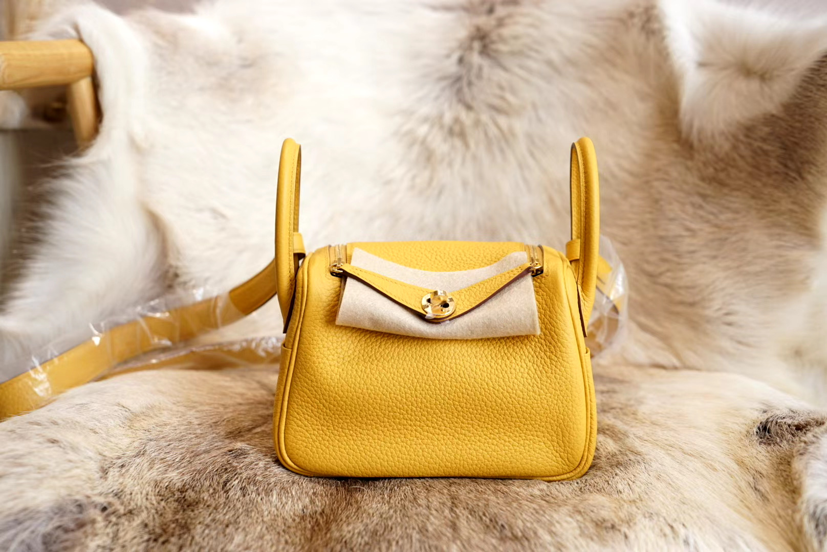 에르메스 Hermes Mini Lindy clemence