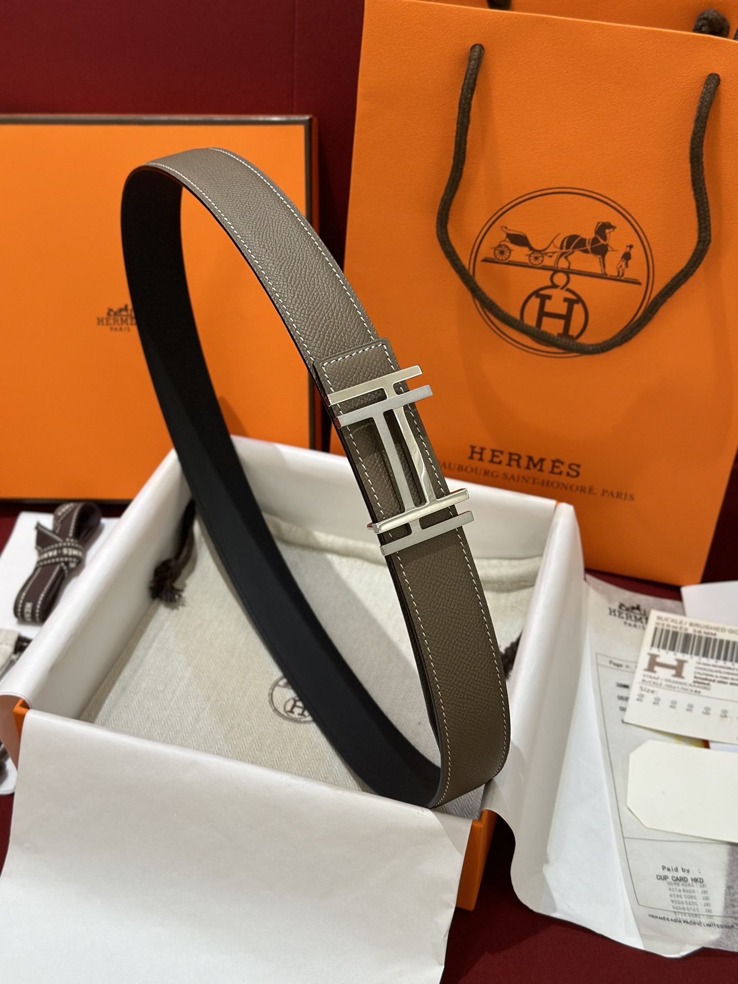 에르메스 Hermes Au Carre 벨트 32mm 38mm