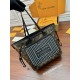 루이비통 Louis Vuitton M11946 Neverfull Inside Out MM Other Leathers Black Monogram