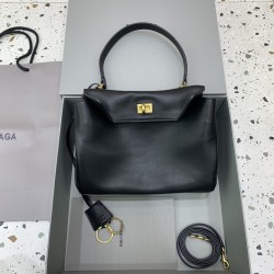 발렌시아가 Balenciaga 78972 Rodeo Small Bag Black 29cm