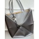 로에베 Loewe 1761 Large Puzzle Fold Tote In Shiny Calfskin 42cm