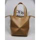 로에베 Loewe 1763 Mini Puzzle Fold Tote Bag in Shiny Calfskin