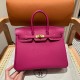 에르메스 Hermes Birkin 25cm Togo L3 Rose purple/gold