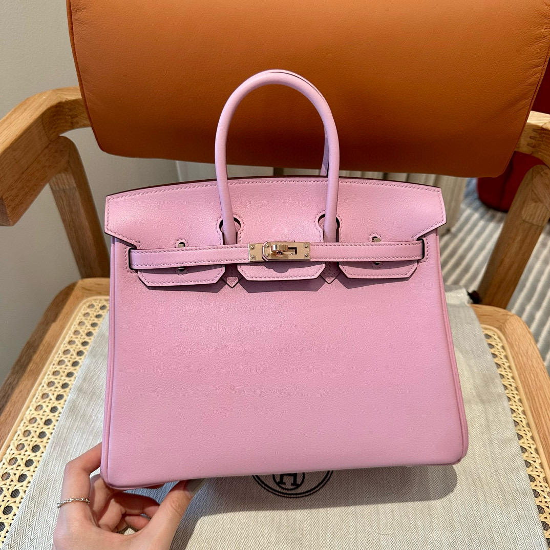 에르메스 Hermes Birkin 25cm Togo X9 Mauve Sylvestre/gold