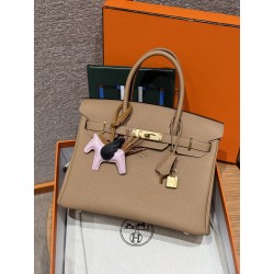 에르메스 Hermes Birkin 30cm Togo 0M Chai/gold