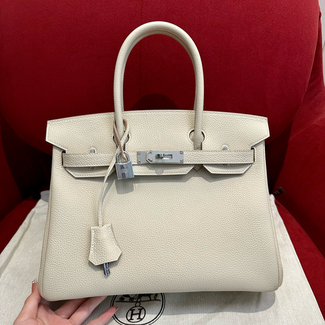 에르메스 Hermes Birkin 30cm Togo 10 craie/silver