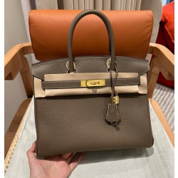 에르메스 Hermes Birkin 30cm Togo 18 Etoupe/gold