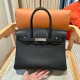 에르메스 Hermes Birkin 30cm Togo 89 Noir/silver
