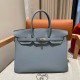 에르메스 Hermes Birkin 35cm Togo J7 Blue lin/silver