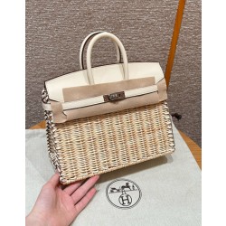 에르메스 Hermes Birkin Picnic 25cm Swift i2 Nata/silver